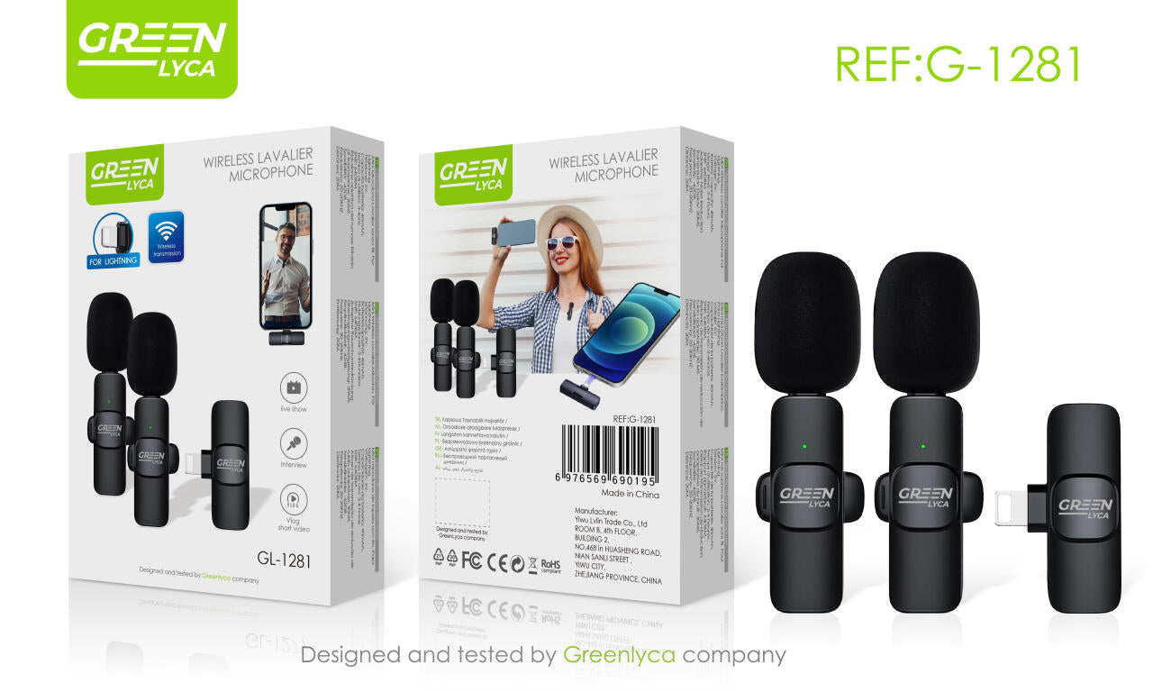 Wireless Lavalier Microphone Elite (2-in-1 Recording)