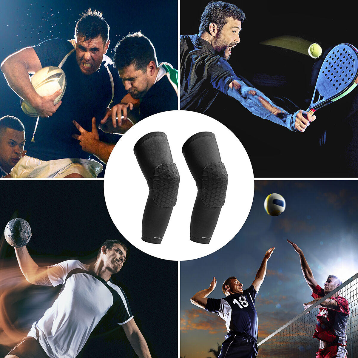 Hokkop Elite Anti-Collision Honeycomb Knee Sleeves